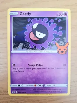 Pokemon Cards Gastly 055/198 Trick or Trade BOOster Promo NM - Image 1