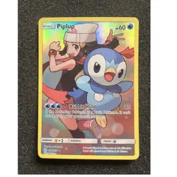 Pokemon TCG Piplup 239/236 SM Cosmic Eclipse Secret Rare Holo Full Art ENG 2019 - Image 1