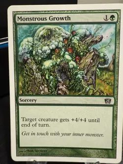 MTG Magic the Gathering 8th Edition Monstrous Growth - Image 1