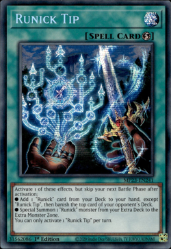 Runick Tip - Prismatic Secret Rare 1st Edition MP23-EN241 - NM - YuGiOh - Image 1