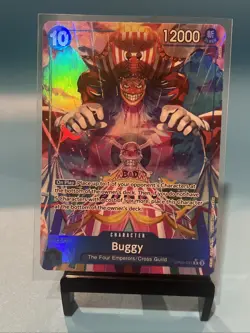 • Buggy • OP09-051 Alt Art Holo Emperors in the New World One Piece TCG NM - Image 1