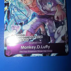 ONE PIECE CARD GAME MONKEY.D.LUFFY P-041 BANDAI CARD GAMES FEST 23-24 WORLD TOUR - Image 2