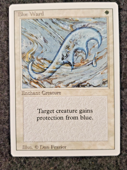 Blue Ward - Revised MTG Magic The Gathering (NEVER played) MINT........(DS3D1K7) - Image 1