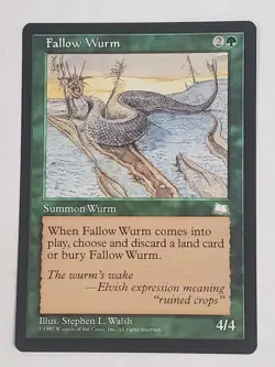 MTG Fallow Wurm (Weatherlight/Green/U) - BGM - Image 1