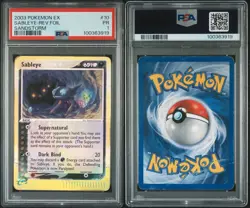 2003 Pokemon EX Sandstorm Sableye Reverse Foil #10 PSA 1 PR POP 1 - Image 3