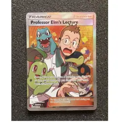 Pokemon TCG Professor Elm's Lecture Full Art Ultra Rare Holo Sm Lost Thunder 21… - Image 1