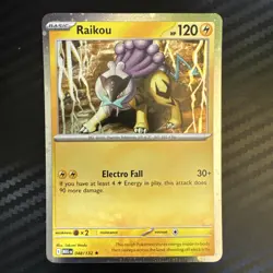 Pokemon TCG Raikou 48/132 Mega Evolution ME1 Cosmos Holo NM - Image 1