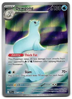Dewgong 097/094 - 🌊 Phantasmal Flames Illustration Rare Pokemon TCG 🖤 - NM - Image 1