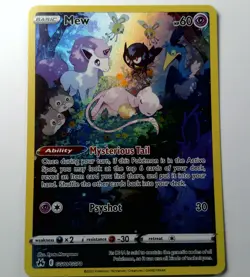 2023 Pokemon SWSH Crown Zenith Mew GG10/GG70 Rare Galarian Gallery Full Art NM - Image 1