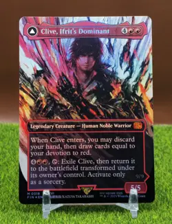 MTG: Final Fantasy - Clive, Ifrit's Dominant Borderless Foil NM - Image 1