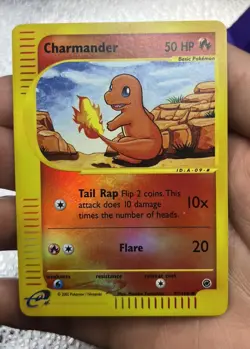 Charmander 097/165 Expedition Base Set Reverse Holo Rare Pokemon TCG Nintendo NM - Image 2
