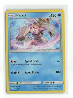 PALKIA 24/73 SHINING LEGENDS HOLO RARE POKEMON TCG NM - Image 1