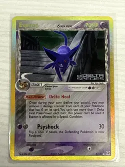 Pokemon TCG - Espeon #4 [EX Delta Spec.] Reverse Holo (stamped*) LP - Image 1