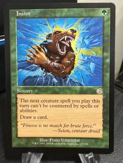 MTG Magic the Gathering Torment Insist - Image 1