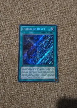 YUGIOH LEGEND OF HEART SECRET RARE DRLG-EN006 1st edition - Image 1