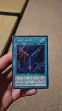 YUGIOH LEGEND OF HEART SECRET RARE DRLG-EN006 1st edition - Image 3