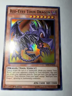Yu-Gi-Oh Red Eyes Toon Dragon SHVI-EN036 Near Mint Condition - Image 1