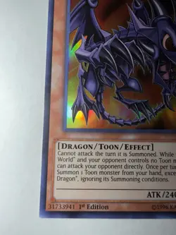 Yu-Gi-Oh Red Eyes Toon Dragon SHVI-EN036 Near Mint Condition - Image 2