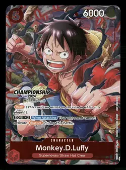 Monkey D. Luffy ST01-012 EN ONE PIECE TCG 2024 Championship Celebration-NM - Image 1