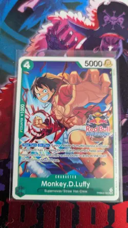Monkey.D.Luffy (Red Bull Double Don!!) PRB02-005 One Piece Promotion Cards EN - Image 1