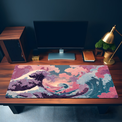 Japanese Playmat | Japanese Great Wave Themed Playmat | Unofficial MTG Playmat - Image 3