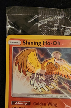 2017 Pokemon Sun & Moon Black Star Promo Sealed Shining Ho-Oh #SM70 EX-NM - Image 2