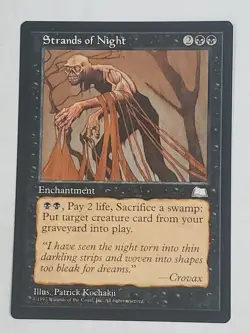 MTG Strands of Night (Weatherlight/Black/U) - BGM - Image 1
