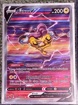 Pokemon TCG Raikou V Crown Zenith: Galarian Gallery Gg41/Gg70 Holo Ultra Rare - Image 2
