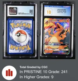 CGC PRISTINE 10 Charizard GX 2019 Hidden Fates 9/68 Holo Pokemon Card - Image 1