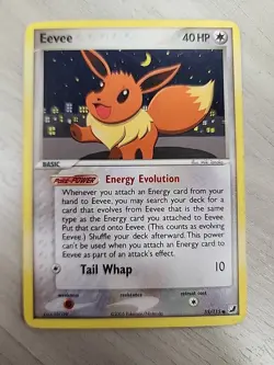 Eevee 55/115 EX Unseen Forces Common Pokemon TCG Card LP/NM - Image 1