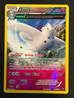 POKEMON CARD Togekiss Reverse Holo Roaring Skies 46/108 Near Mint Free P&P - Image 1