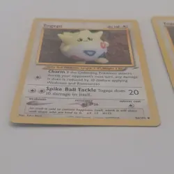 Pokemon TCG Neo Destiny Togepi 56/105 Card Lot of 2 2000 English - Image 2