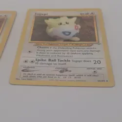 Pokemon TCG Neo Destiny Togepi 56/105 Card Lot of 2 2000 English - Image 3