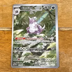 Pokemon Nidoking TCG Holo Illustration Rare Card 174/165 Scarlet & Violet-151 - Image 1