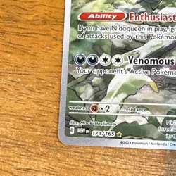 Pokemon Nidoking TCG Holo Illustration Rare Card 174/165 Scarlet & Violet-151 - Image 5