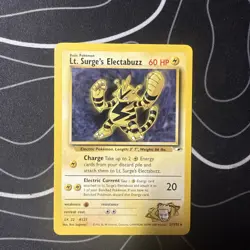 Lt. Surge's Electabuzz 027/132 Gym Heroes Regular Rare Pokemon Card TCG WoTC - Image 1