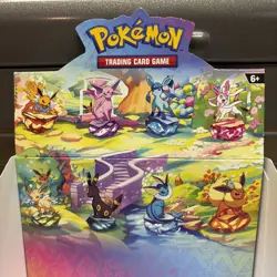 Pokemon TCG Prismatic Evolutions Mini Tin *EMPTY* Display Box NO PACKS OR CARDS - Image 2