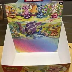 Pokemon TCG Prismatic Evolutions Mini Tin *EMPTY* Display Box NO PACKS OR CARDS - Image 3