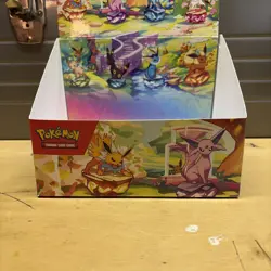 Pokemon TCG Prismatic Evolutions Mini Tin *EMPTY* Display Box NO PACKS OR CARDS - Image 4