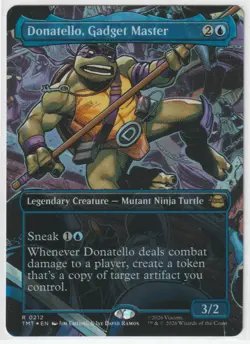Donatello, Gadget Master (Borderless) 212 TMT Magic: The Gathering R Foil NM - Image 1