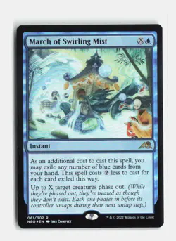March of Swirling Mist 61 Foil Kamigawa: Neon Dynasty MTG NM - Image 1
