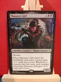 Massacre Girl - War of the Spark - LP/NM- Rare - MTG - Image 1