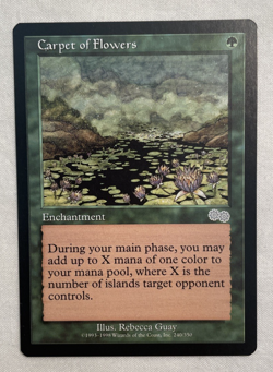1x Carpet of Flowers Urza's Saga MTG Magic the Gathering NM - Image 1