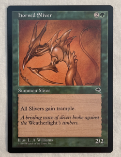 1 x Horned Sliver Tempest MTG Magic the Gathering NM - Image 1
