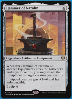 Hammer of Nazahn Commander Masters NM Rare MAGIC MTG CARD (ID# 501606) ABUGames - Image 1