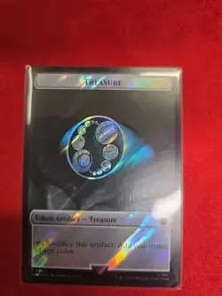 MTG Alien Angel / Treasure (0063) Double-Sided Token (Surge Foil) UB: Doctor Who - Image 1