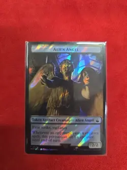 MTG Alien Angel / Treasure (0063) Double-Sided Token (Surge Foil) UB: Doctor Who - Image 2