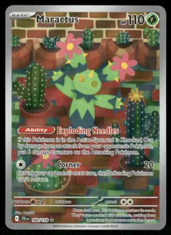 Pokemon Cards Maractus 160/159 Journey Together Illustration Rare NM *2 - Image 1