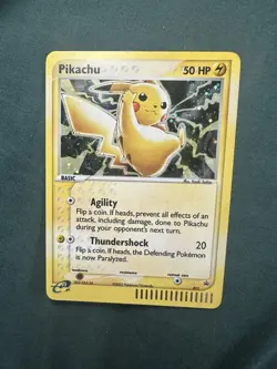Pokemon Pikachu TCG Black Star Promo 012 E-Reader Holo Card 2003 - Image 1