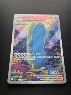 Pokemon: Wailord Illustration Rare 162/159 Journey Together - Image 2